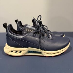 ECCO Women BIOM C4 Spikeless Golf Shoes Marine Blue Sz 37 (US 6-6.5) Waterproof